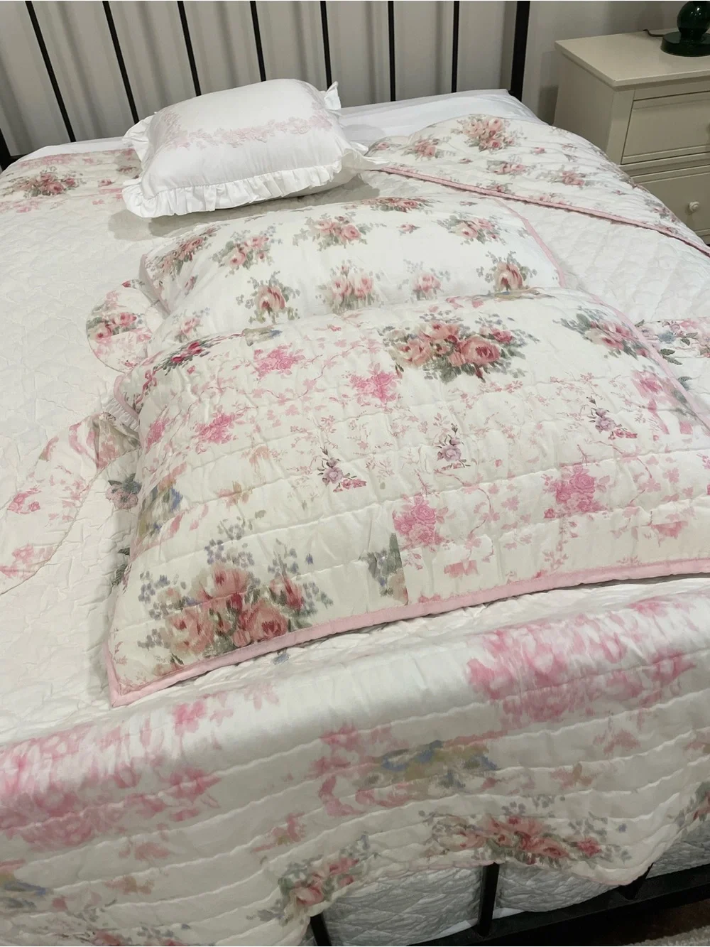 Pottery Barn Love Shack Fancy white quilted